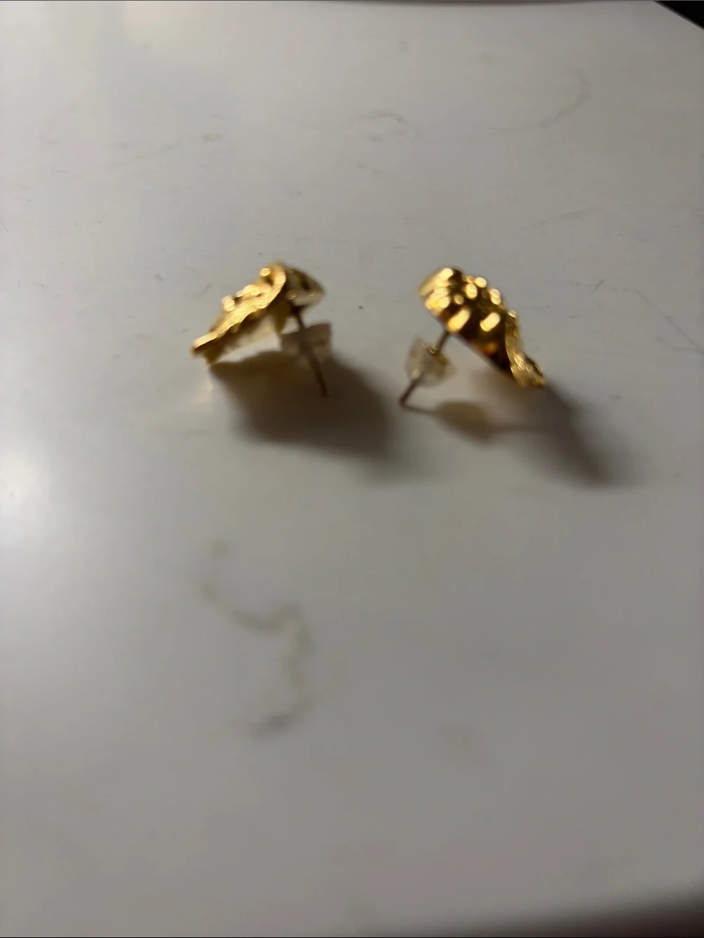 VERSACE Gold Medusa Head Stud Earrings AUTHENTIC